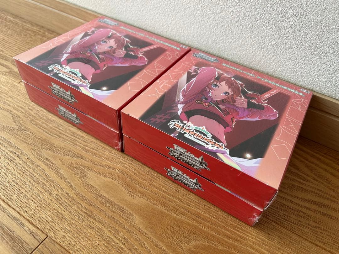 ヴァイスシュヴァルツ 学園アイドルマスター 未開封シュリンク付き4box