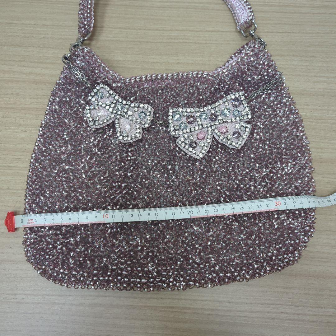 アンテプリマ　ワンショルダー　ワイヤーバッグ　ピンク　チャーム付き　2WAY