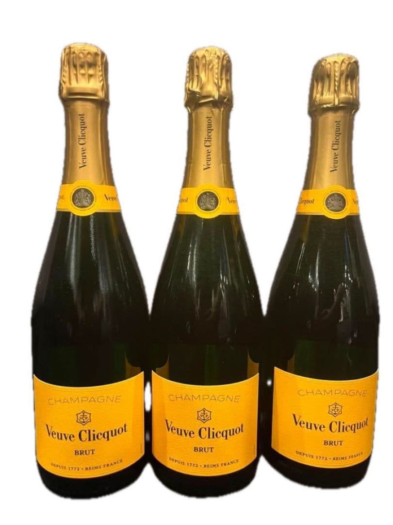 ☆ヴーヴ・クリコイエローラベル☆750ml3本特価セット 新品未開封品