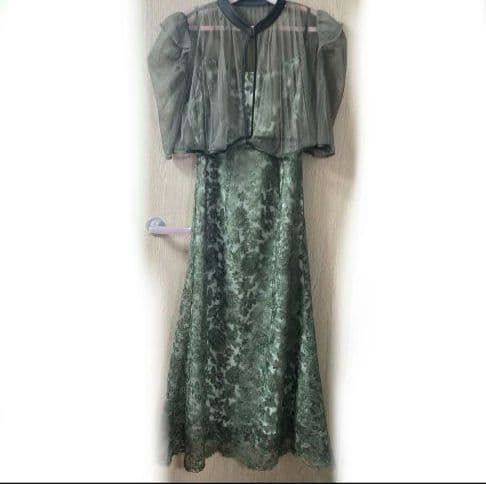 【LEJA】フロントオープンボレロ　キャミワンピセットアップドレス 2点セット