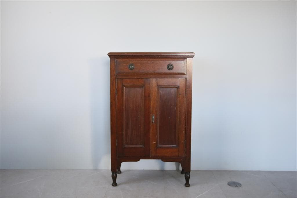 英国アンティーク木製カップボード/サイドボード/キャビネットチェスト92-275