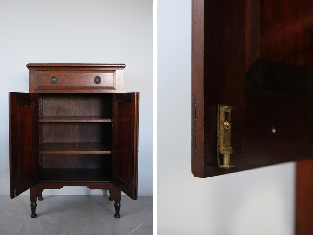 英国アンティーク木製カップボード/サイドボード/キャビネットチェスト92-275