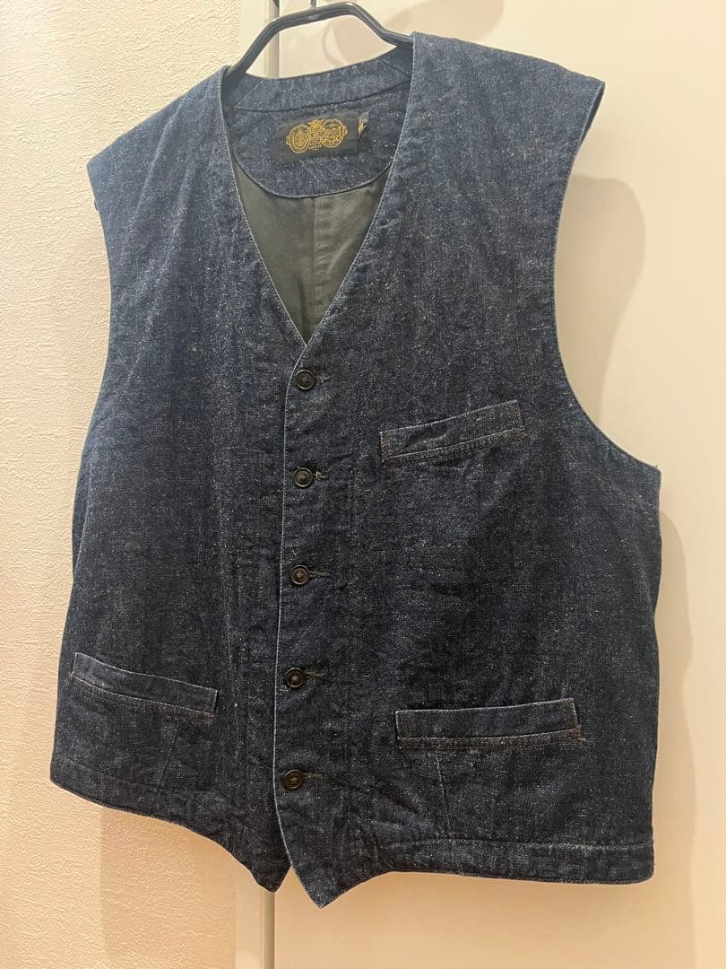 【希少】RRL／ダブルアールエル／ラルフローレン／ダークインディゴ／デニムベスト