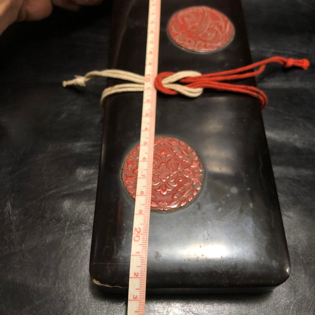 古美術◆蔵から漆塗りのカッコイイ鳳凰があしらわれた箱、入れ物、筆入れが出て来た。