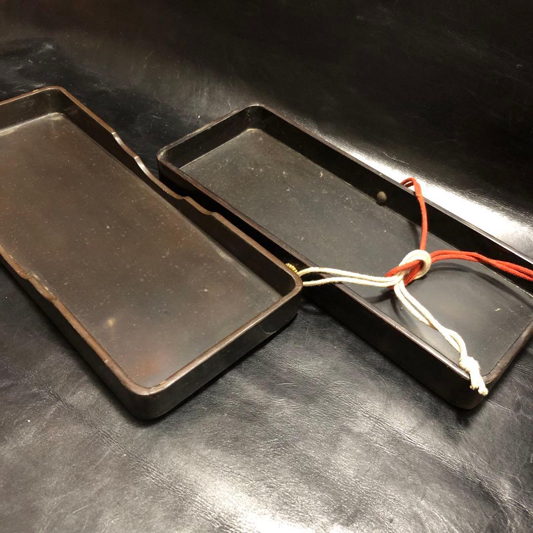 古美術◆蔵から漆塗りのカッコイイ鳳凰があしらわれた箱、入れ物、筆入れが出て来た。