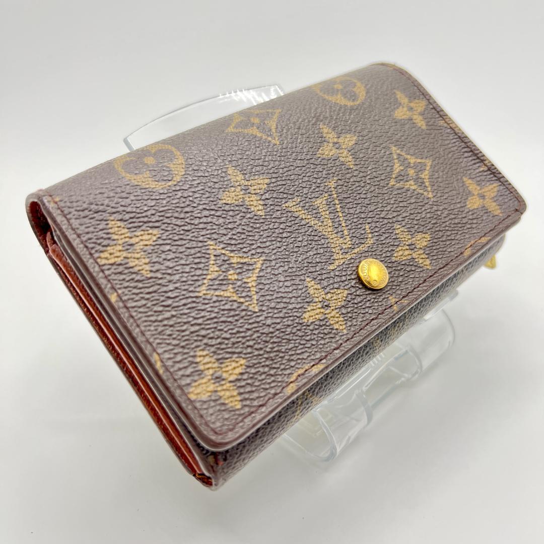 ルイヴィトン モノグラム ポルトモネビエ トレゾール 二つ折り 財布