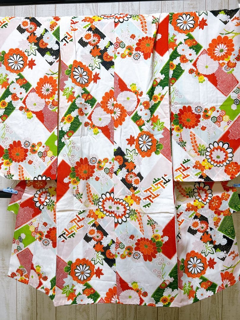 アンティークフルセット♡七五三　5歳から7歳　女の子　一式　レトロ　白