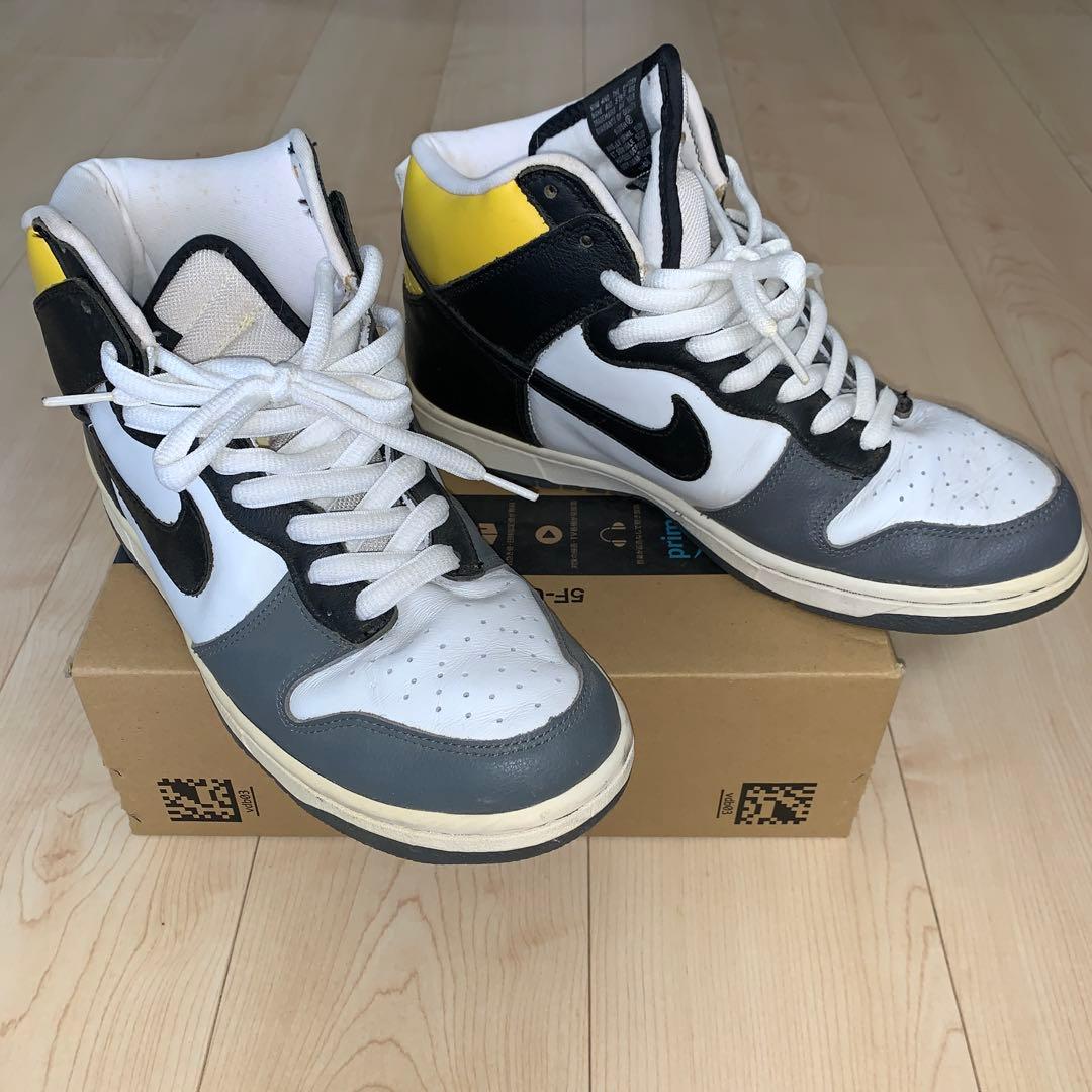 Nike Dunk High ホワイト/グレー/ブラック/ダニエルシミズ