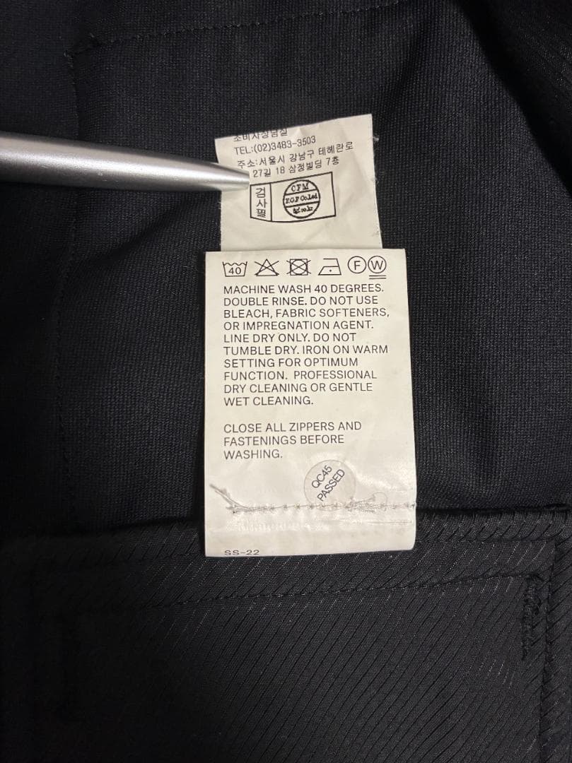 ACRONYM P30A-DSKR-BKS Sサイズ