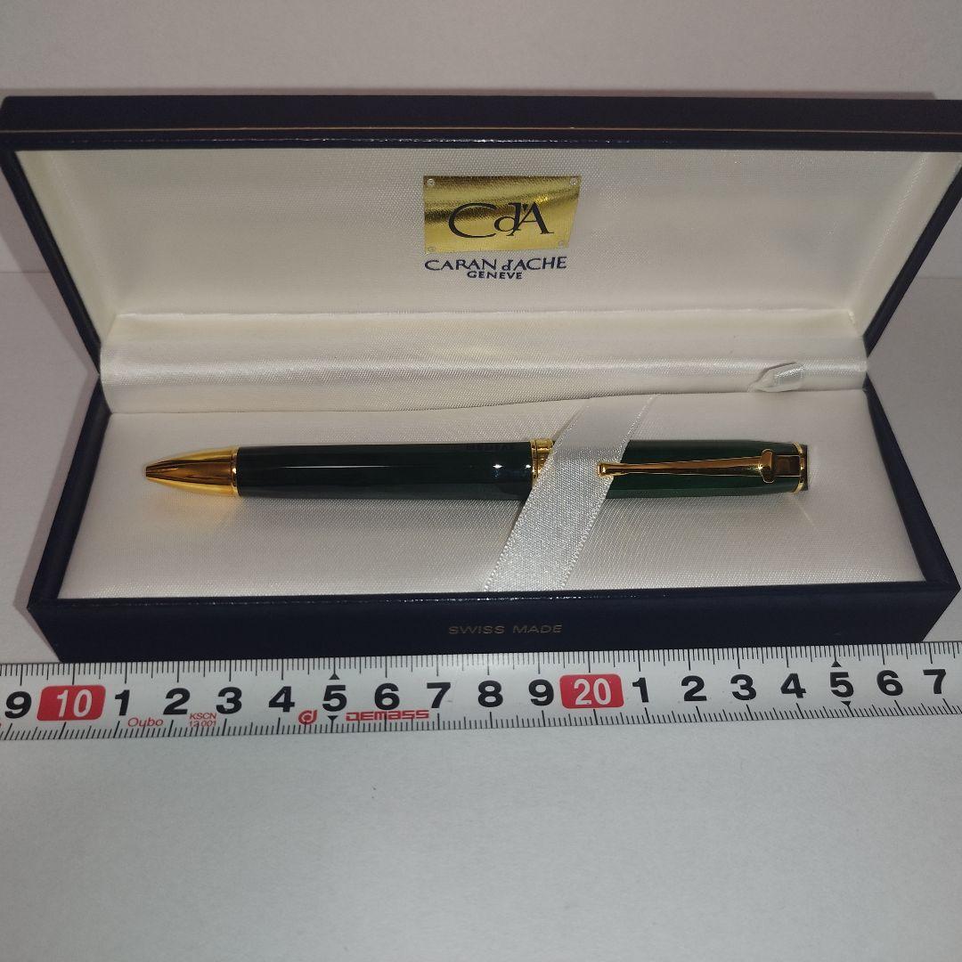 【美品】カランダッシュ ボールペン ジュネーブコレクション マーブルグリーン