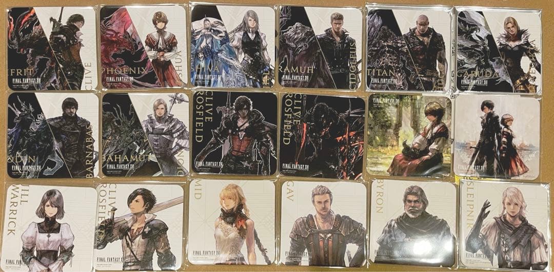 FF16 コースター スクエニカフェ 第1弾 第2弾 全36種コンプリート