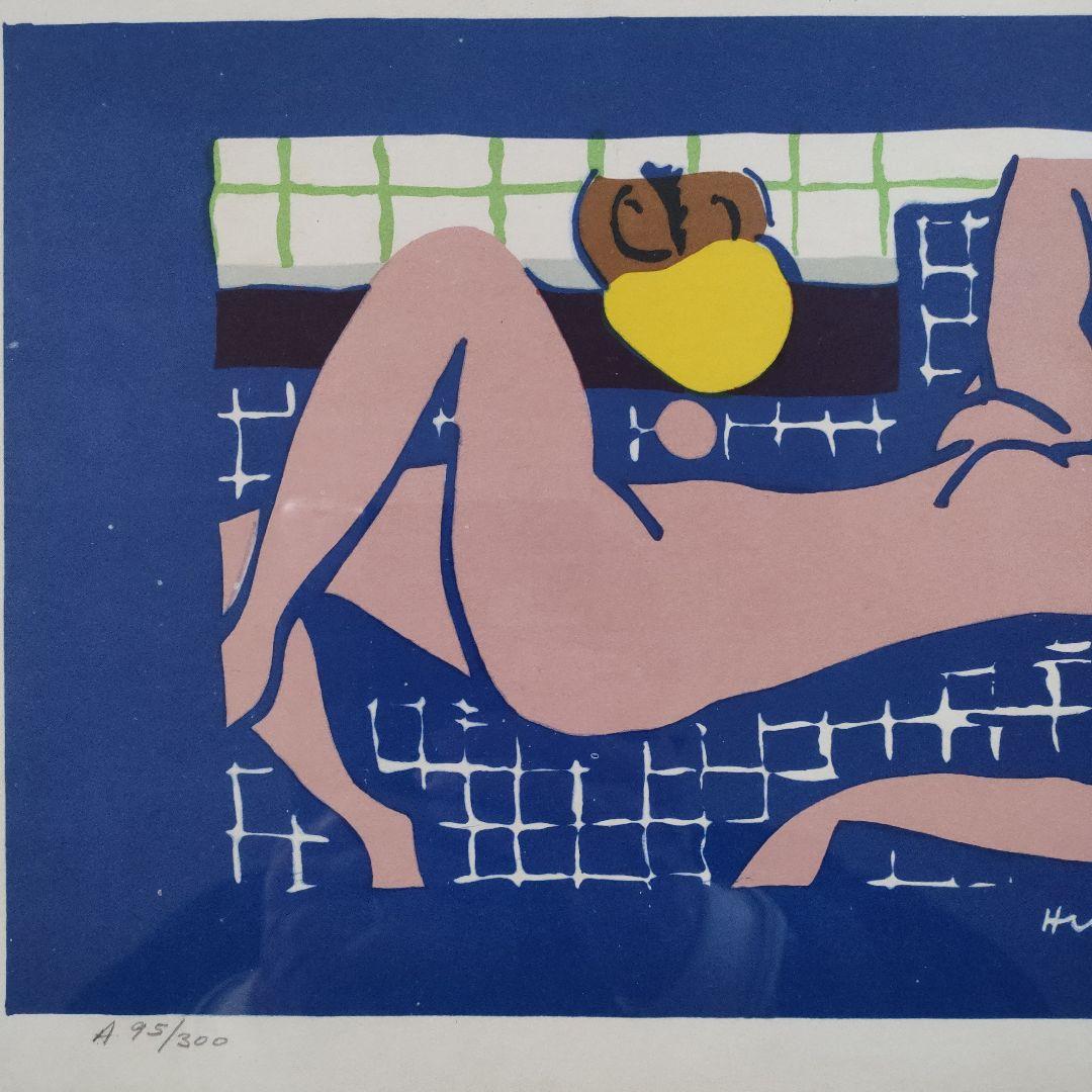 アンリ・マティス Henri Matisse　リトグラフ『桃色の裸婦』