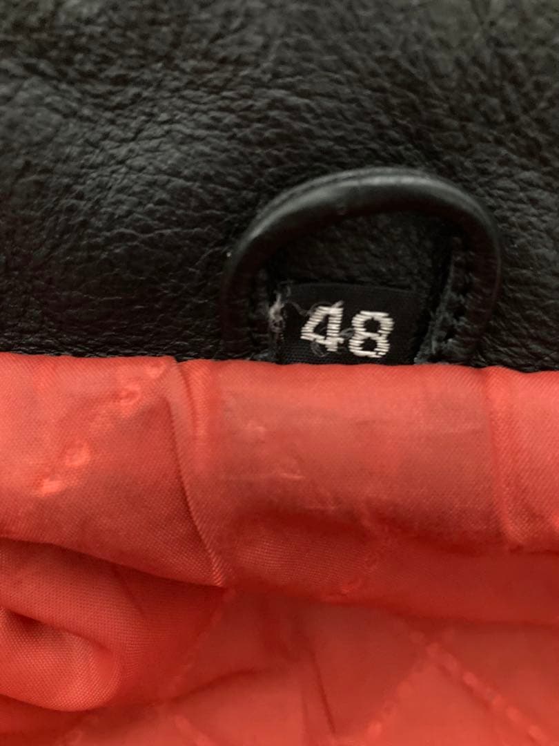 値下げ！FREEDOM シングルライダースジャケット 48 黒 フリーダム