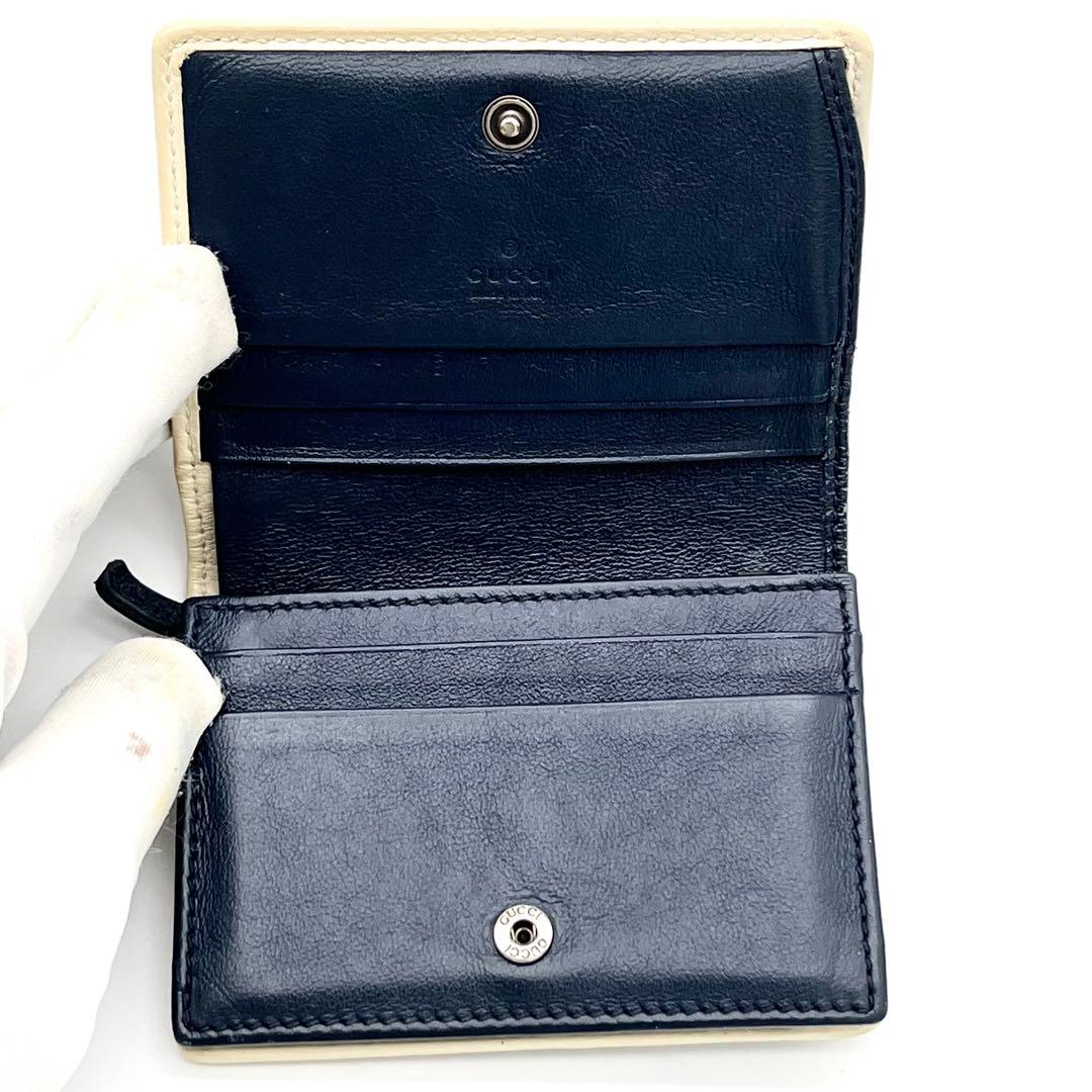 【美品】GUCCI 二つ折り財布　キルティング　GGマーモント　573811