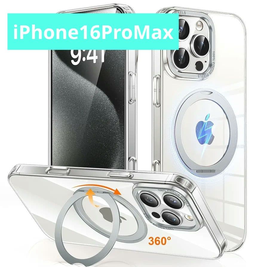 iPhone 16 Pro Max 用 ケース Magsafe対応 クリア