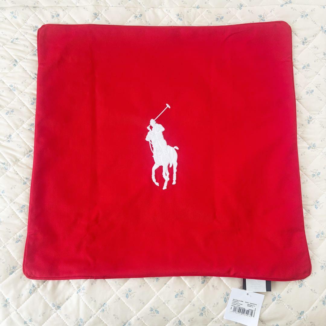 RALPHLAURENクッションカバー　赤白セット