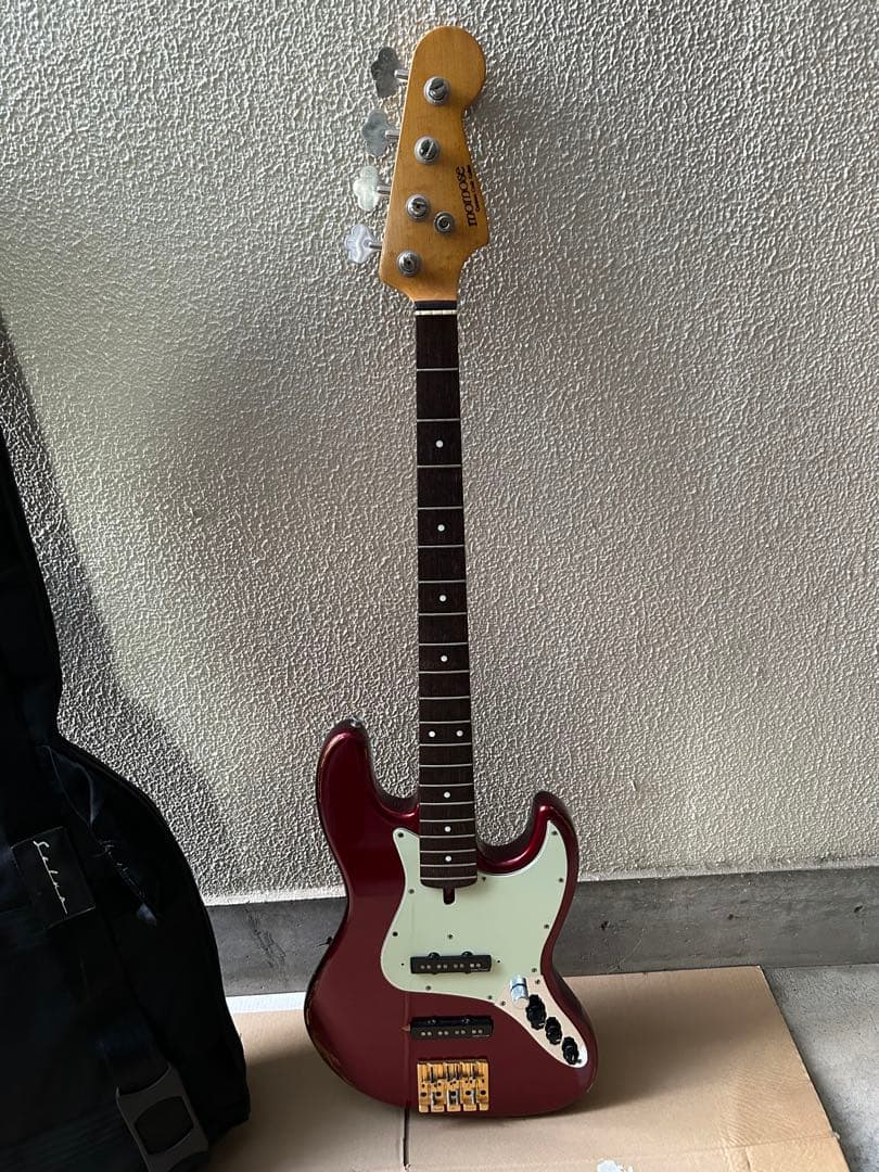 MOMOSE ジャズベース　4弦　20フレット　ギグバッグ付き　アクティブタイプ