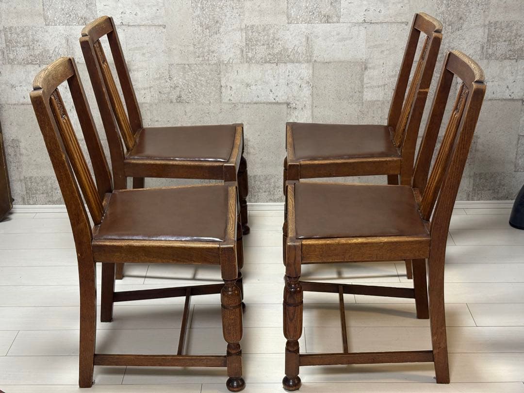 【3/5】イギリスアンティークダイニングチェア(1脚分)テーブル＆椅子3脚は別売