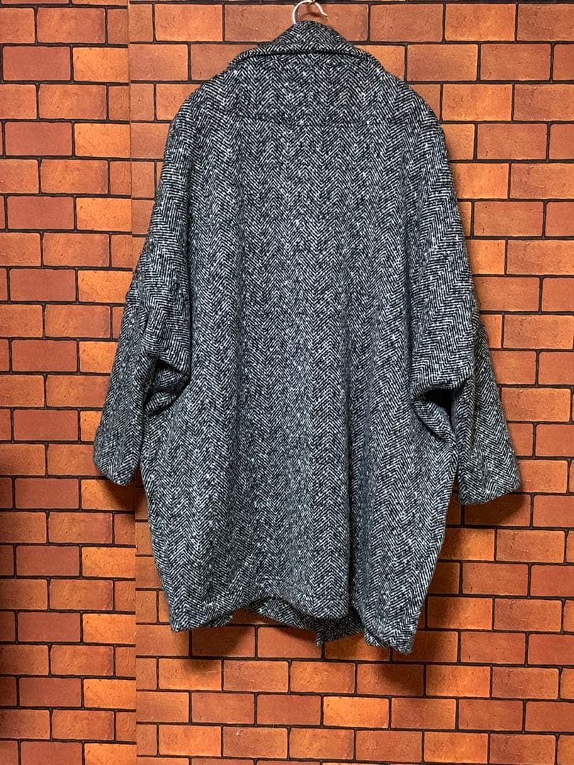 【お値下げ】♡ROSIEE ロージー♡軽量裏起毛ヘリンボーン　コクーンコート