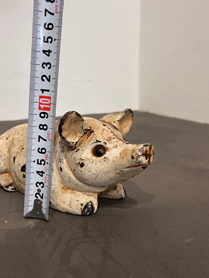 VINTAGE CAST IRON PIG BANKブタ貯金箱　ヴィンテージ鋳鉄
