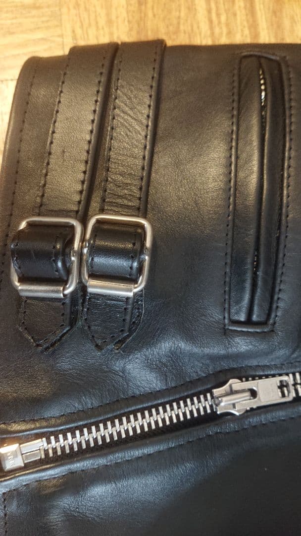 FAST LANE 牛革 ダブルライダースジャケット 34