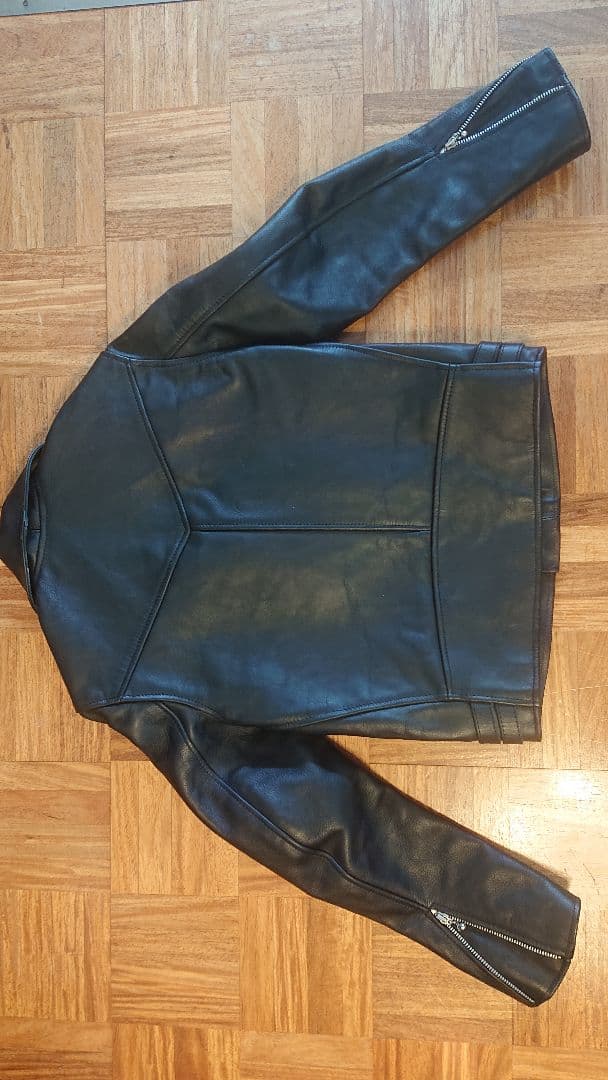 FAST LANE 牛革 ダブルライダースジャケット 34