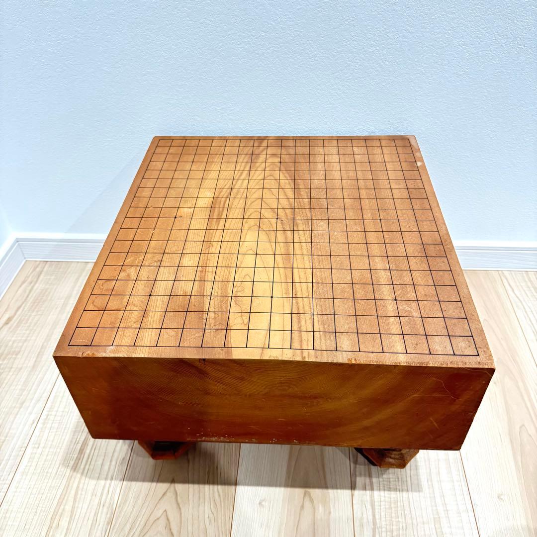 囲碁盤 へそ 脚付き 板目 蛤碁石 碁笥 碁盤 囲碁セット