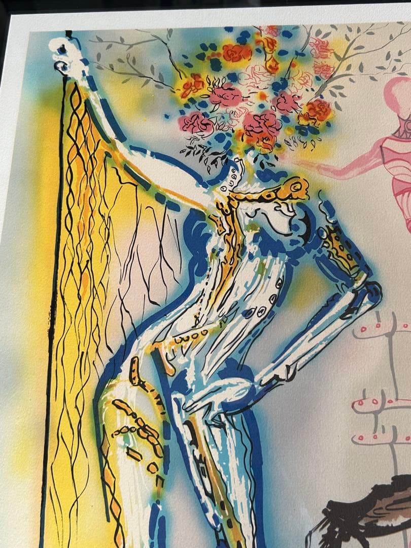 サルバドール・ダリ　リトグラフ「ファッション　デザイナー」ダリ直筆サイン