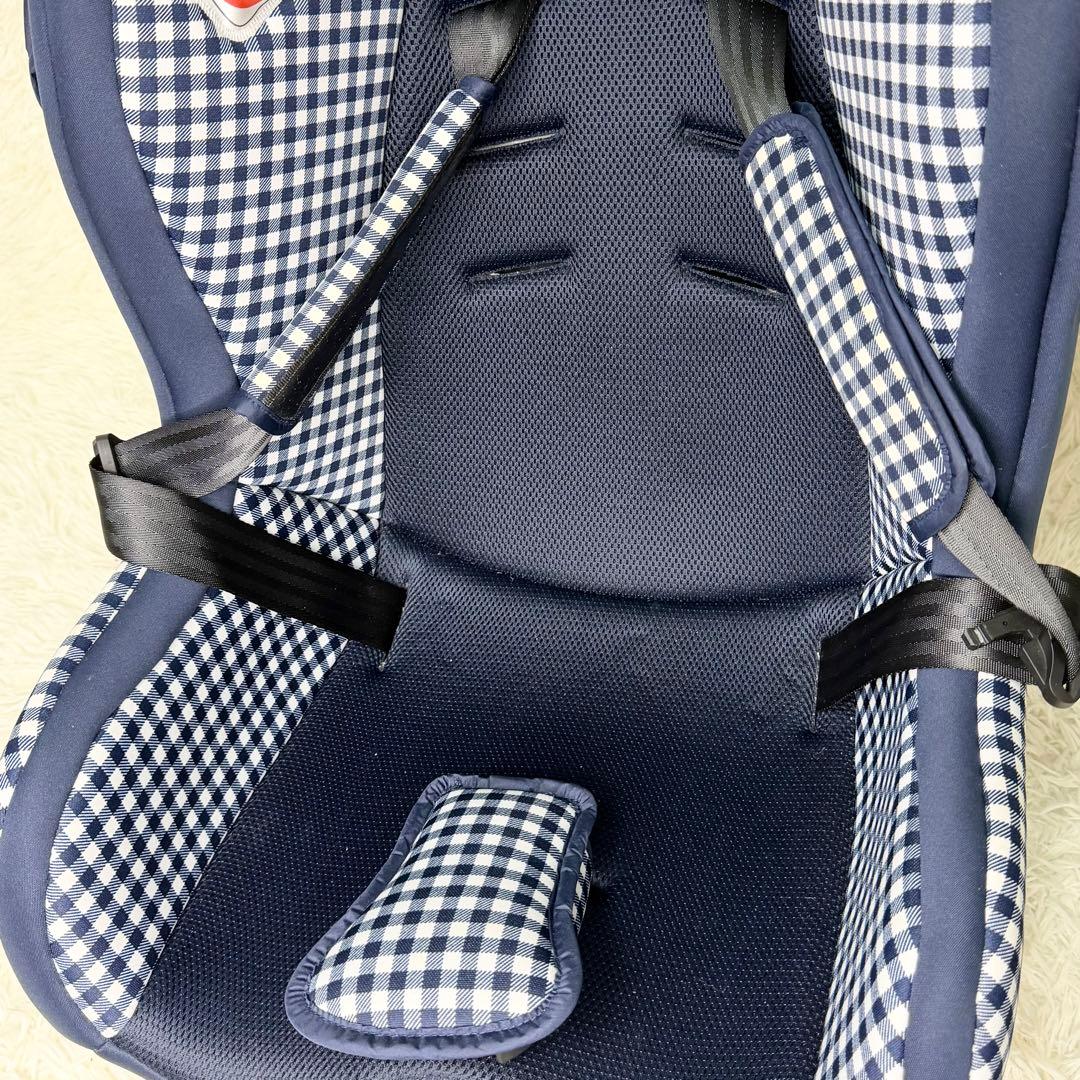 美品 Joie チルト チャイルドシート キャノピー付き ギンガムチェック