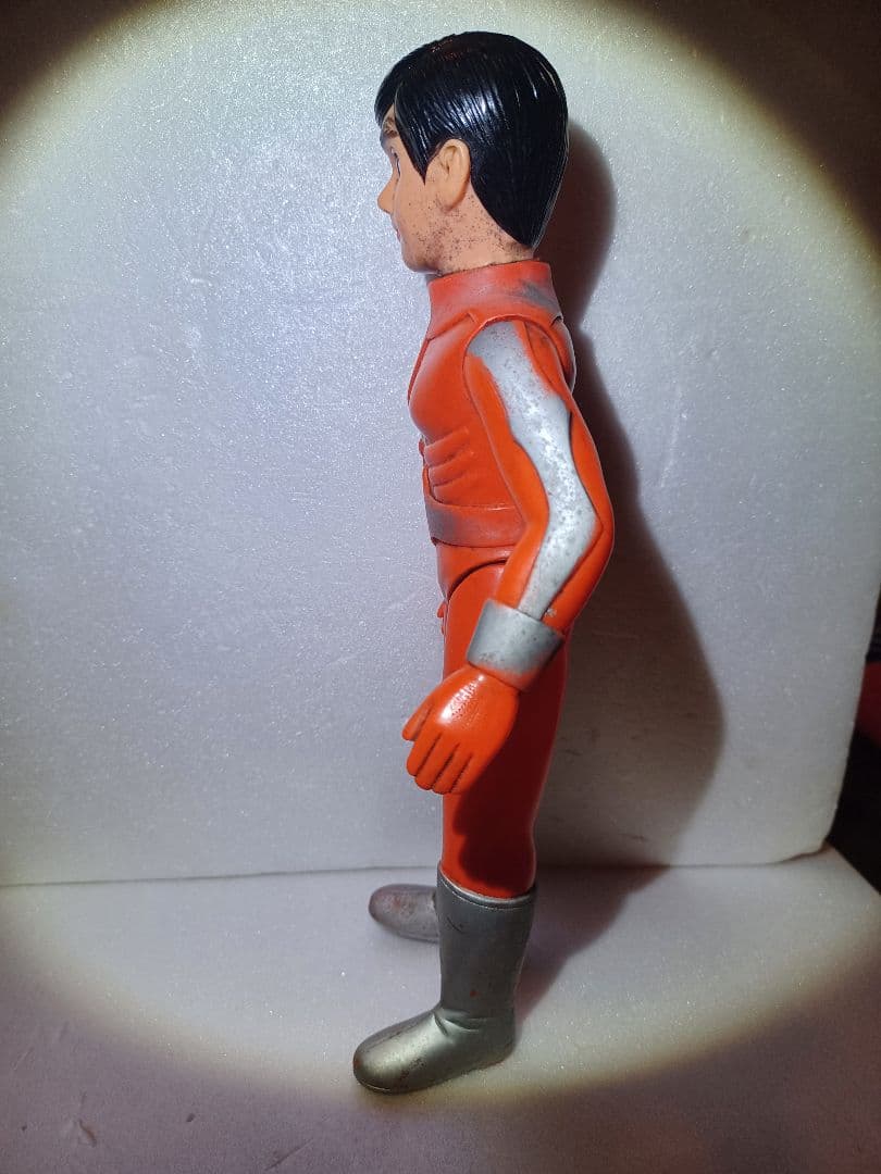 (昭和購入物)ファイヤーマン（約27㎝）面なし　ソフビ