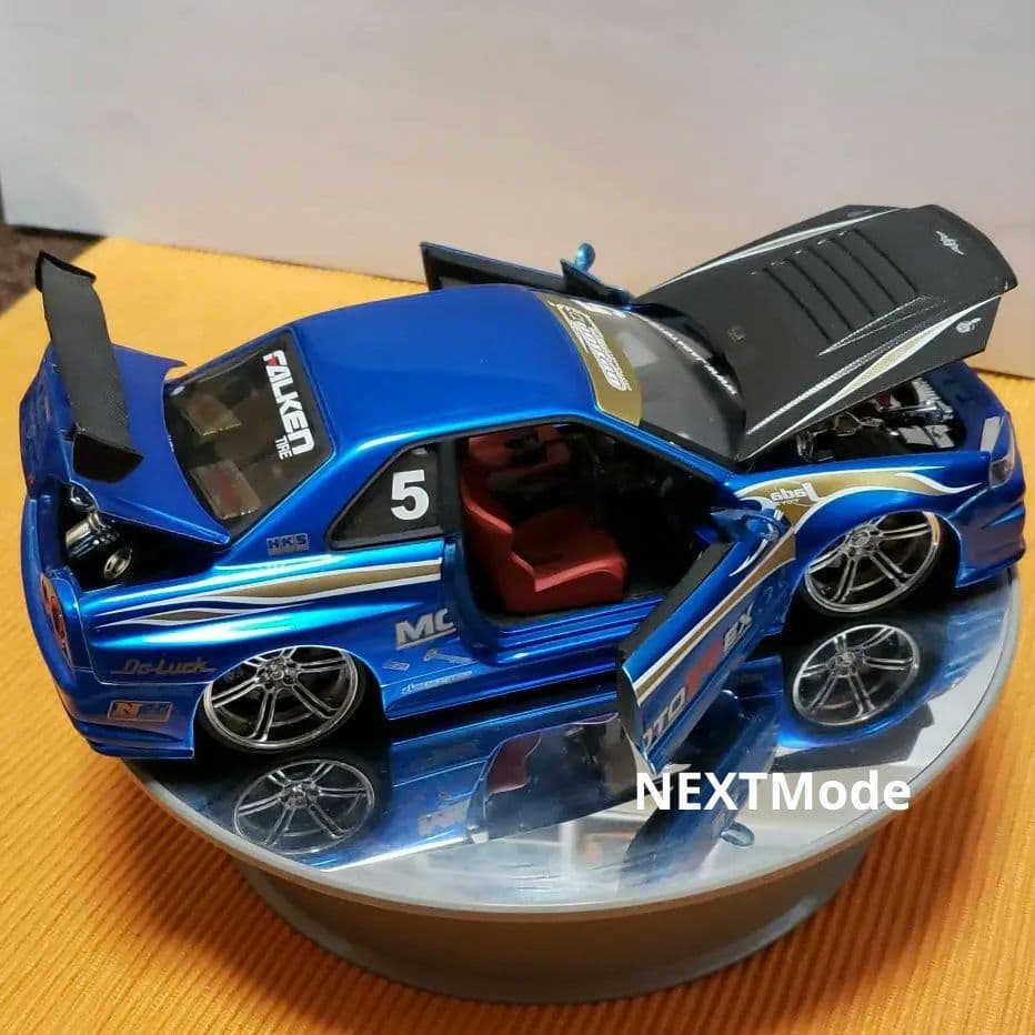 ミニカー Jada 完成品 2台展示台set