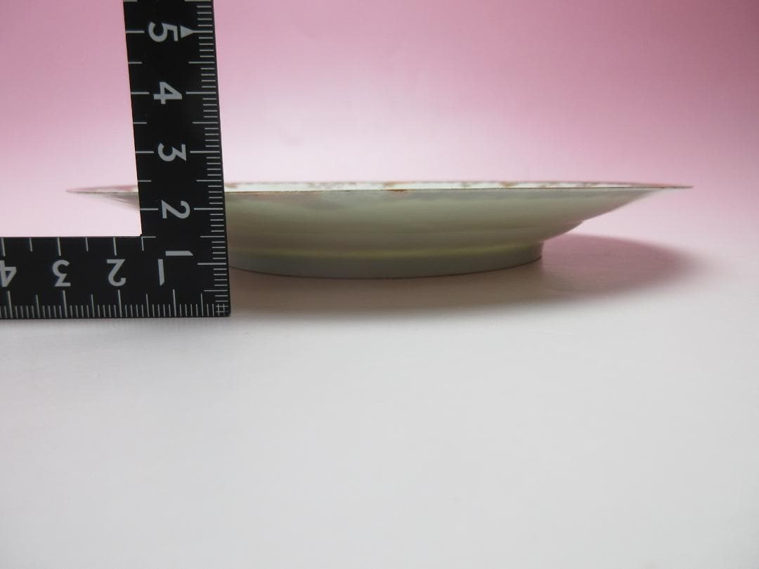 明治期 九谷 金彩 花鳥紋 薄手 中皿 TN 90 70816