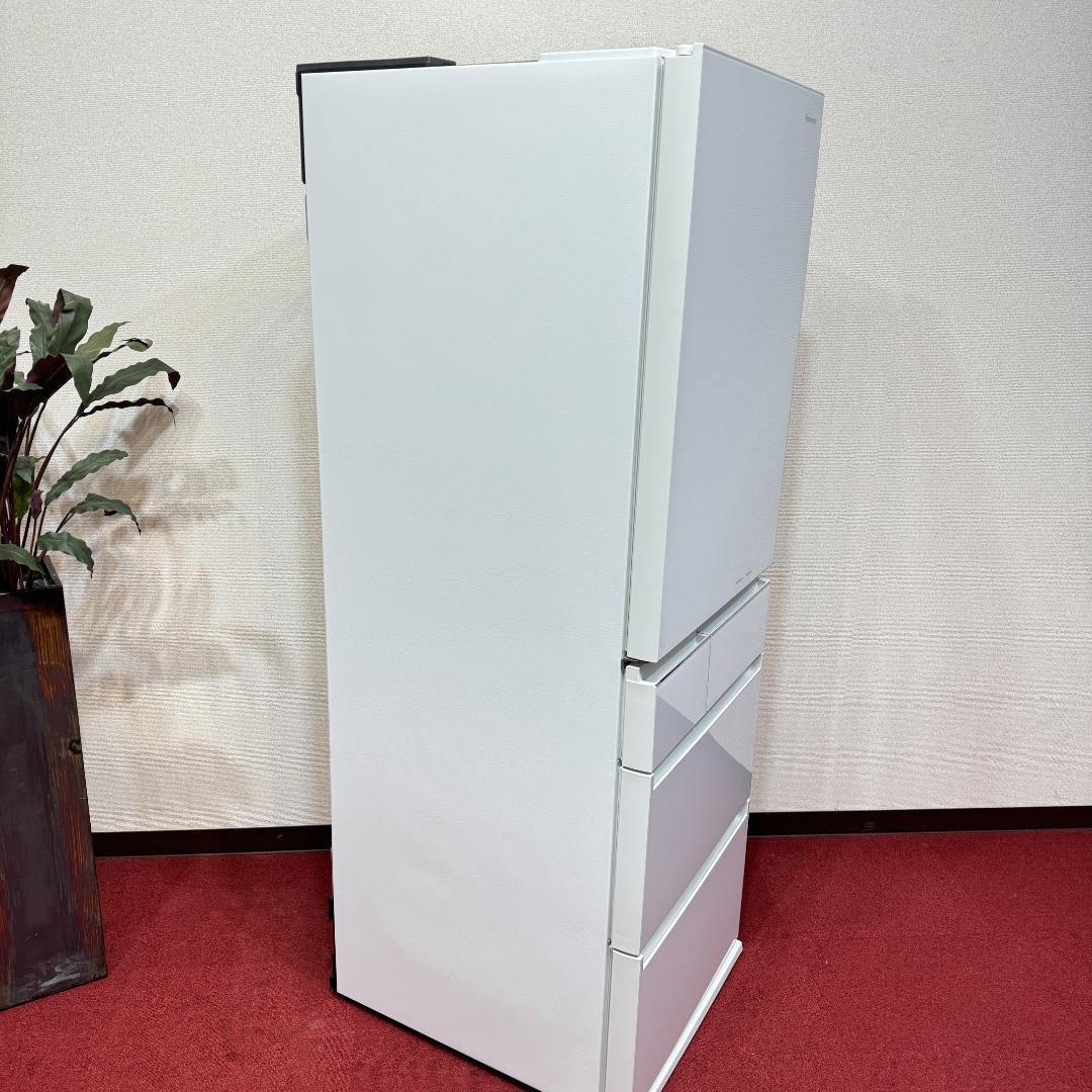 東京23区送料無料　美品パナソニック455L　2019年製ガラスドア　製氷機付き