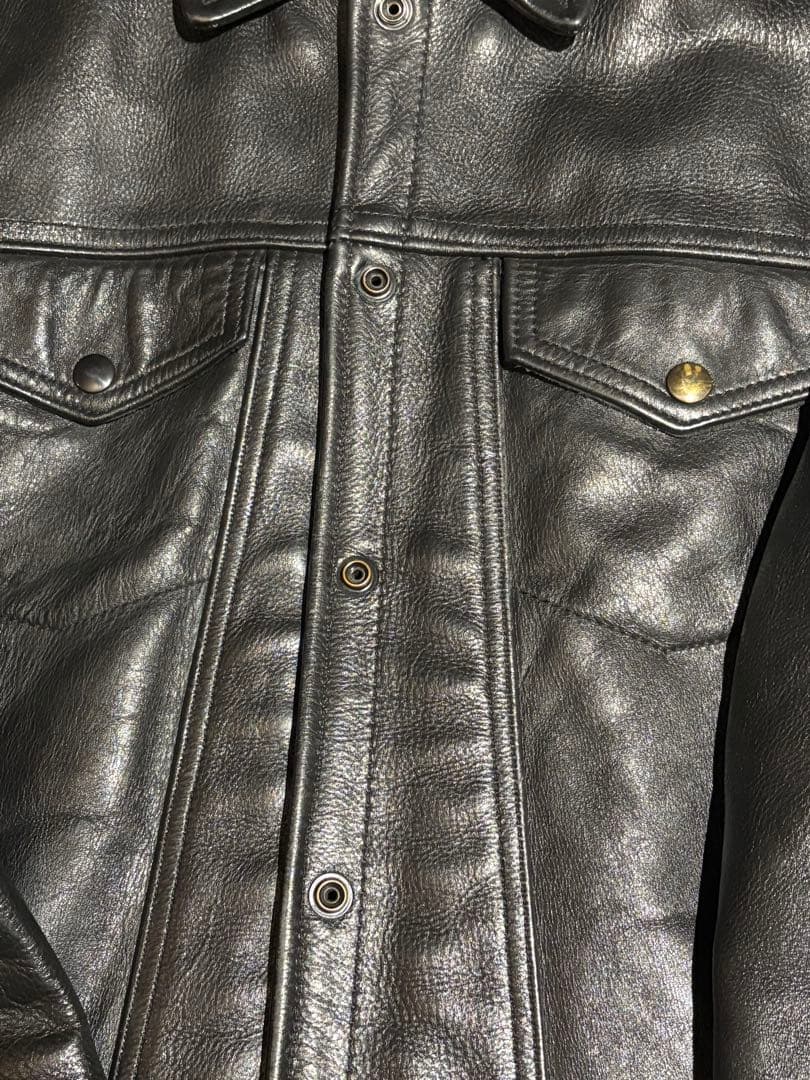 最終値下げ　VANSON DJCB 3rdレザージャケット　42 トラッカー