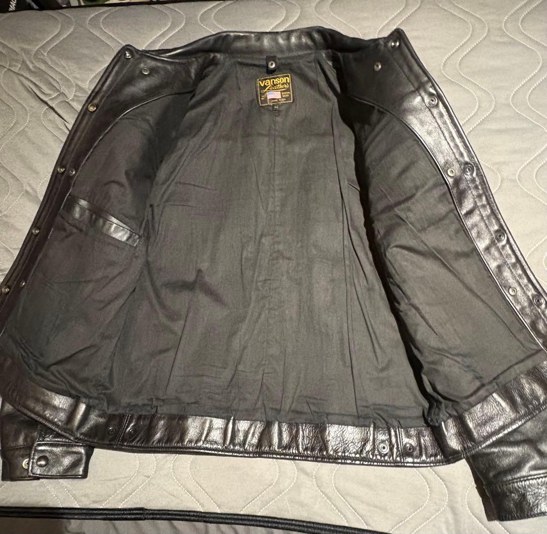 最終値下げ　VANSON DJCB 3rdレザージャケット　42 トラッカー