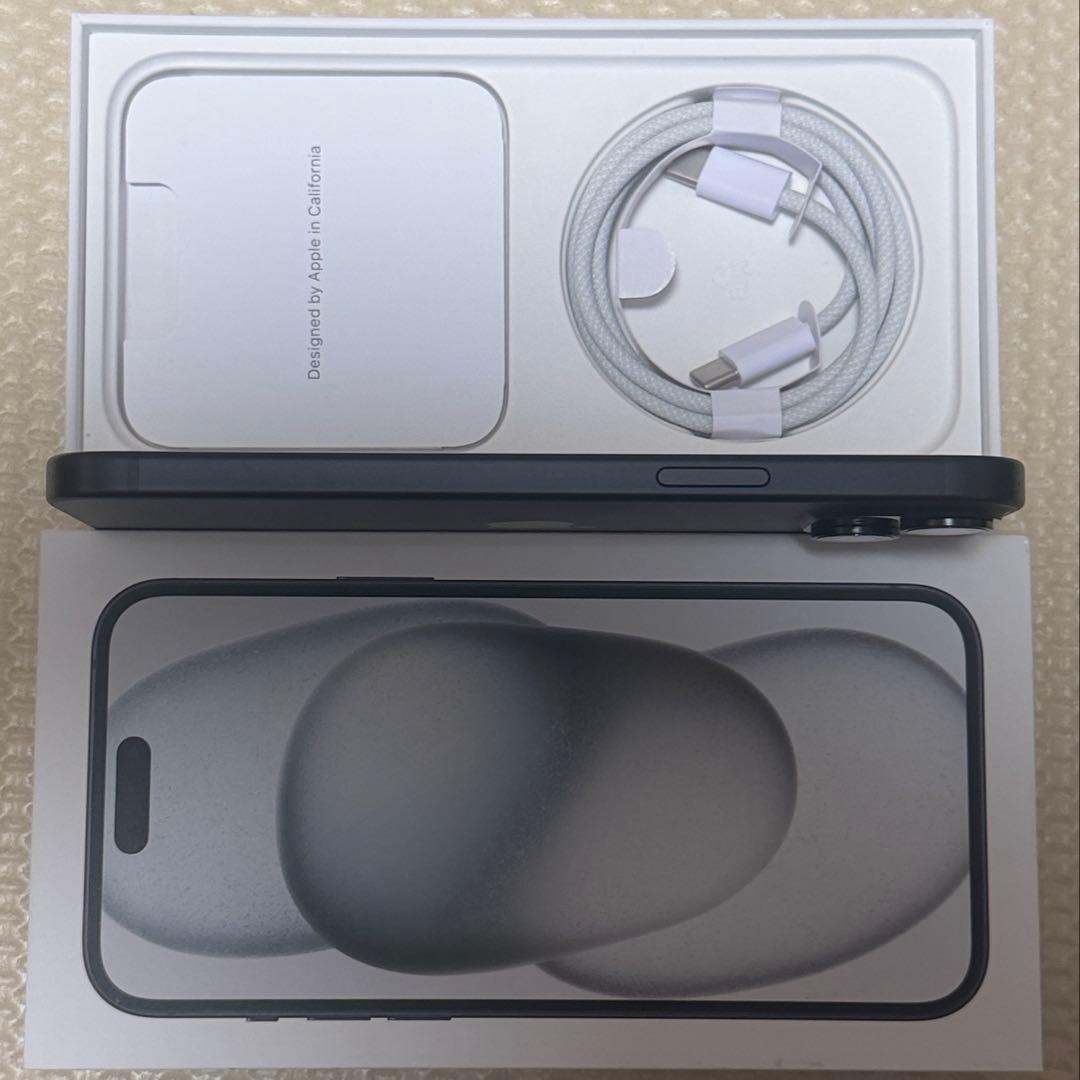 バッテリー100% iPhone15Plus 128GB SIMフリー 本体 黒