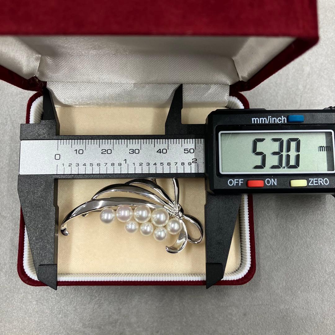 MIKIMOTO真珠島　ブローチ　シルバーパール