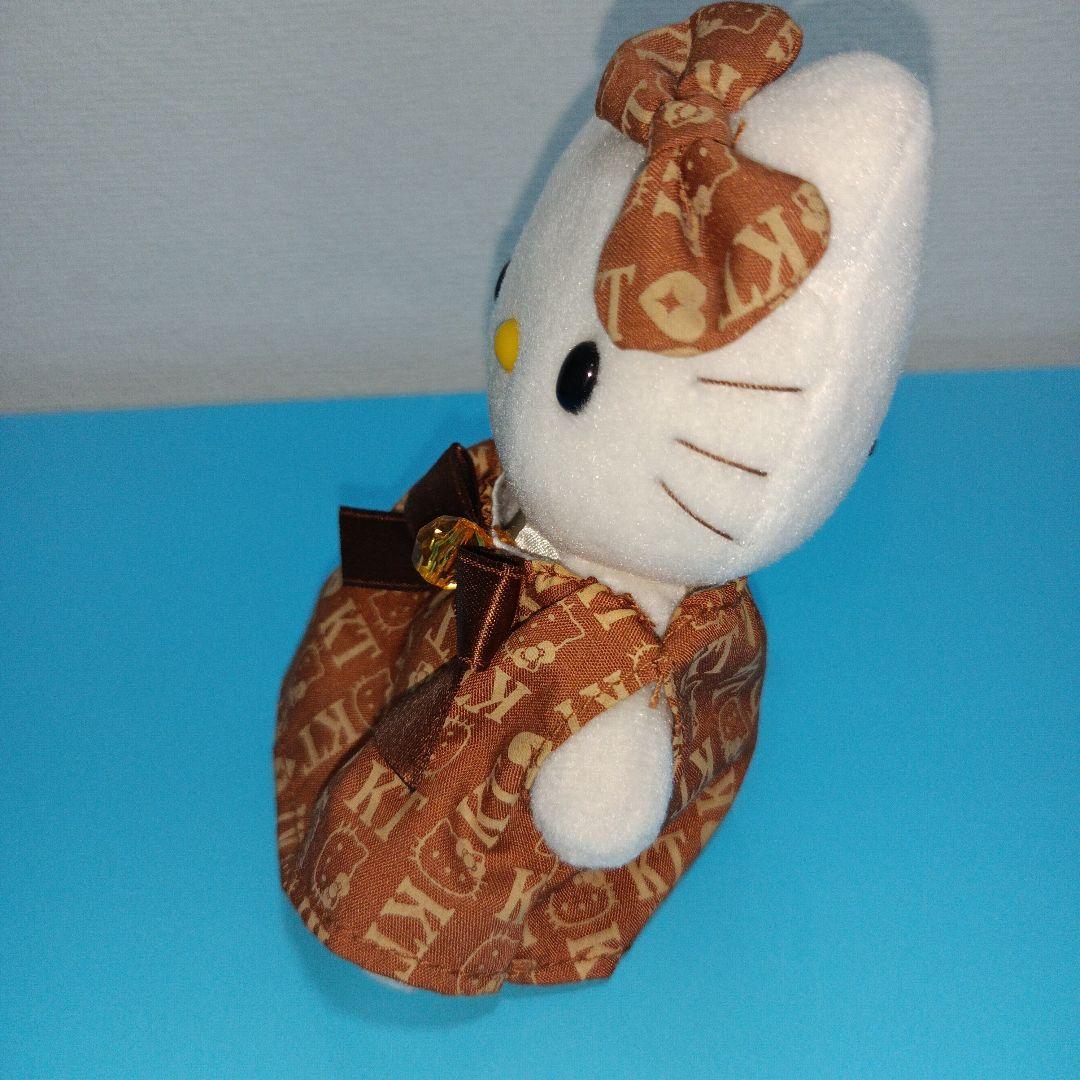 サンリオ　ハローキティ　ぬいぐるみ　モノグラム柄　平成レトロ　激レア　希少　珍品