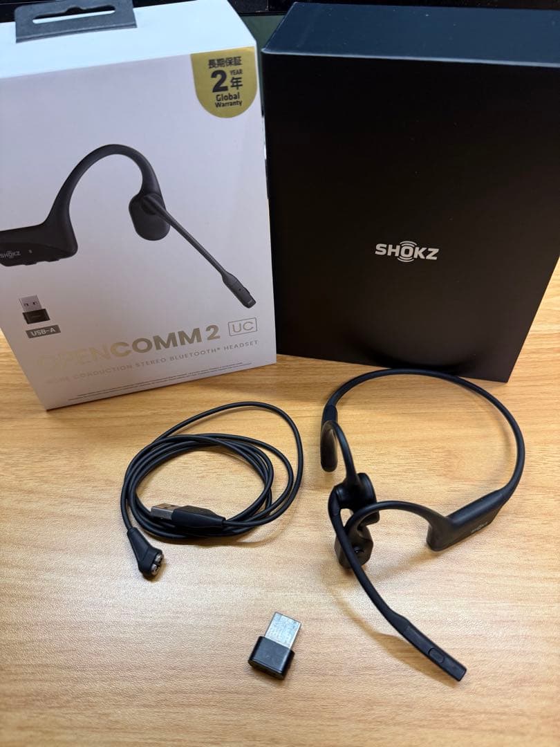 SHOKZ COMM 2 UC usb-A 骨伝導イヤホン