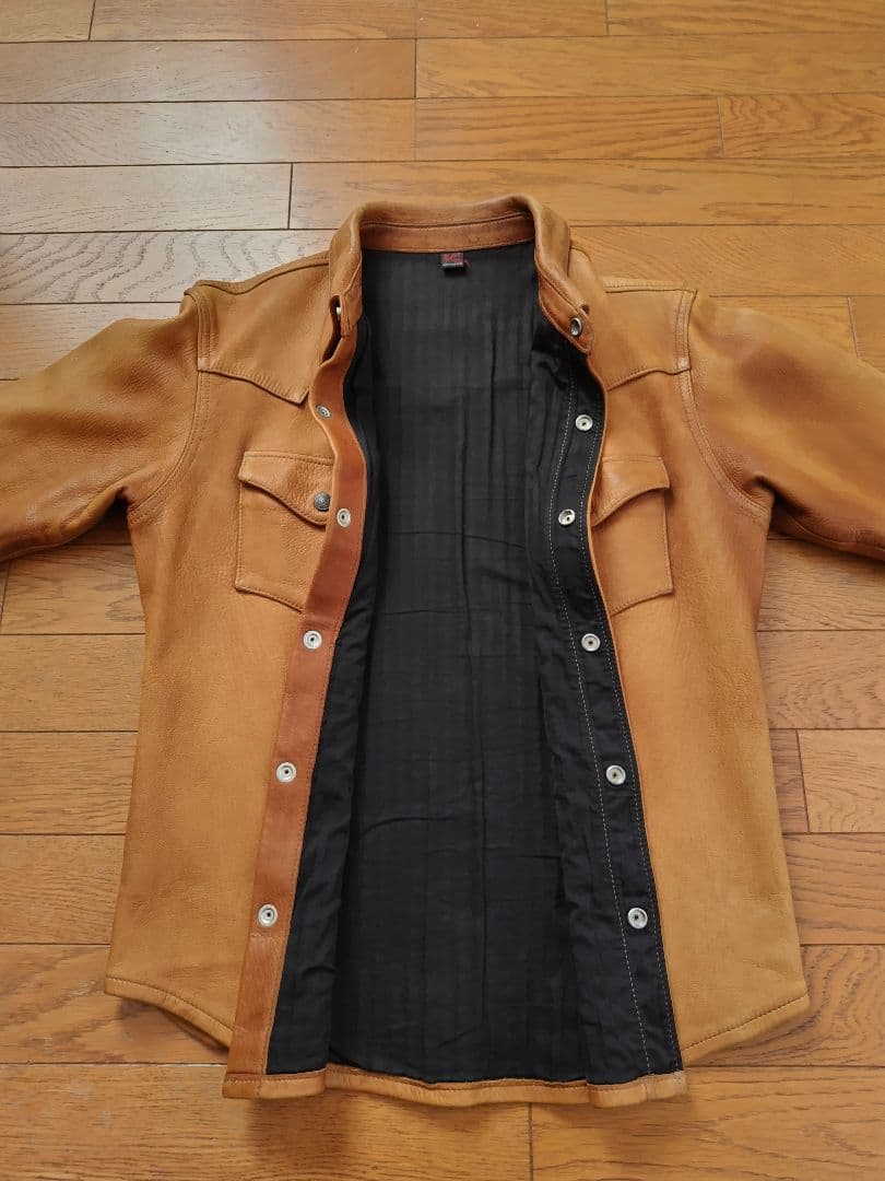 FLAT HEAD Deer Skin Jacket 40 ブラウン