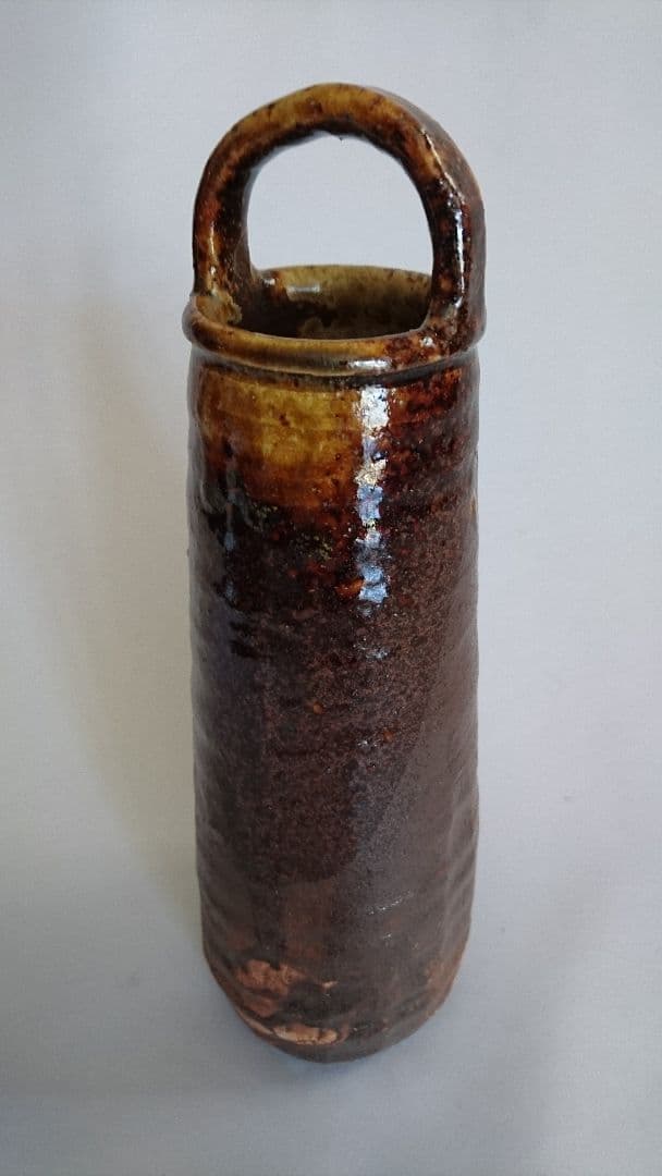 志野 織部 黄瀬戸 古美濃焼 花瓶 茶道具