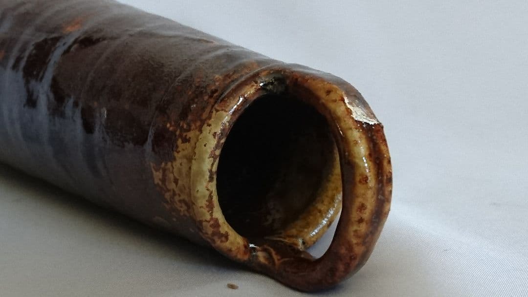 志野 織部 黄瀬戸 古美濃焼 花瓶 茶道具