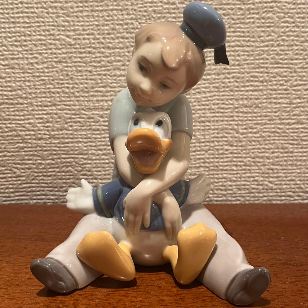 美品　リヤドロ　NAO ドナルドダック　ディズニー　コラボ　人形　陶器　置物