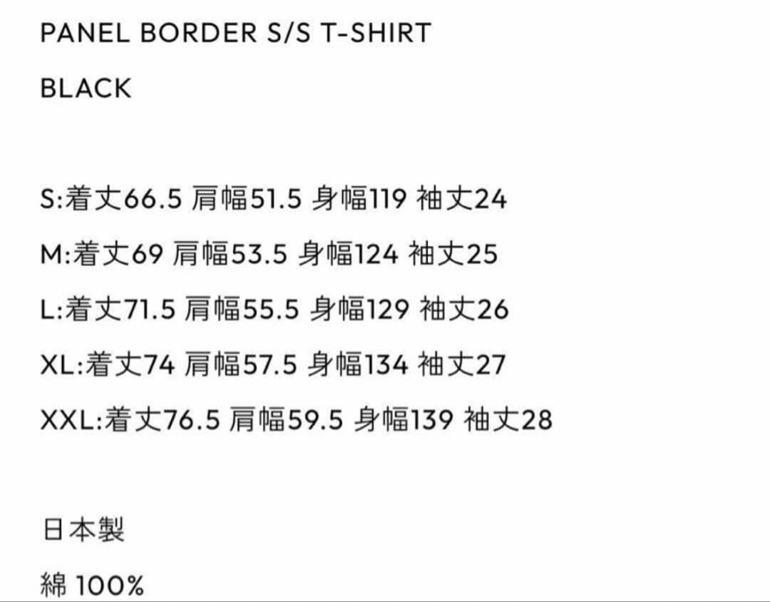 トップス Ennoy PANEL BORDER S/S T-SHIRT BLACK XL