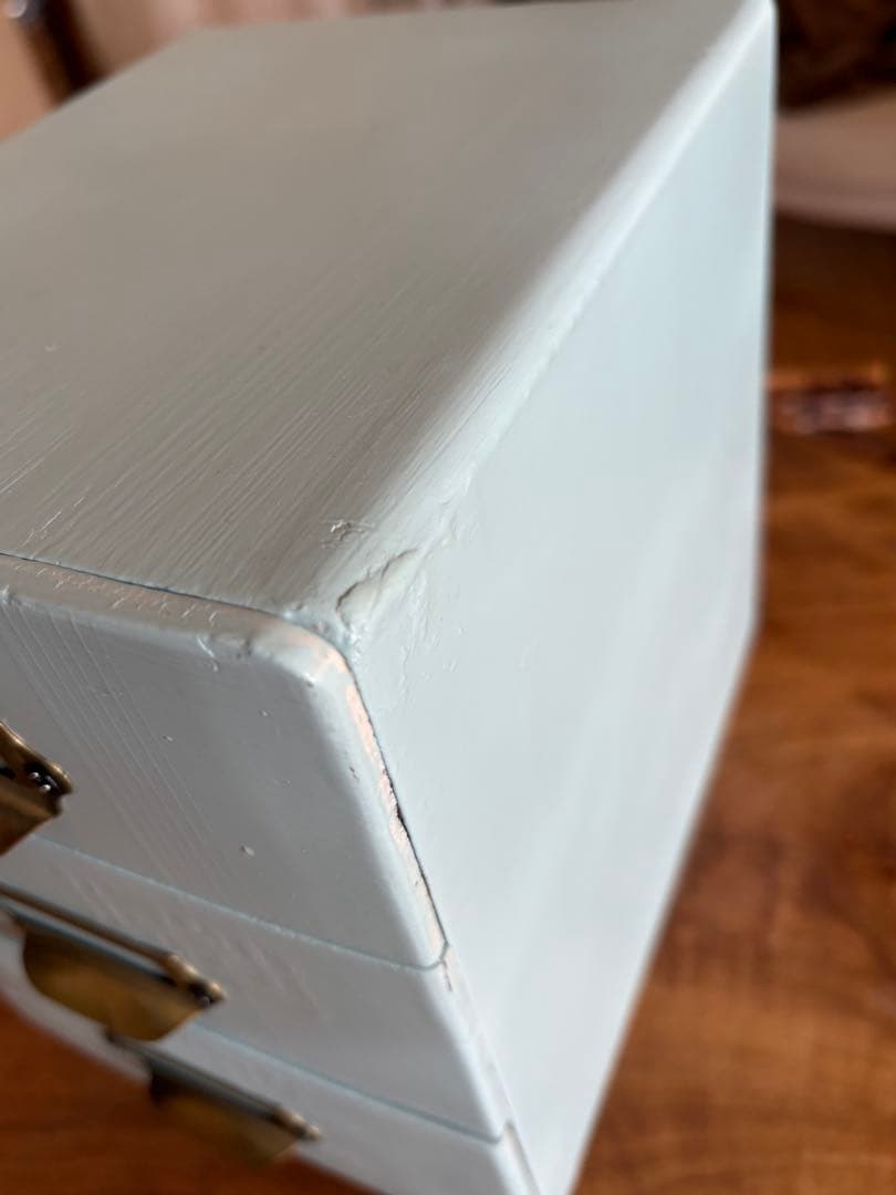 「フレンチヴィンテージ3段小引き出し｜1950年代×ナチュラルレザー付き」