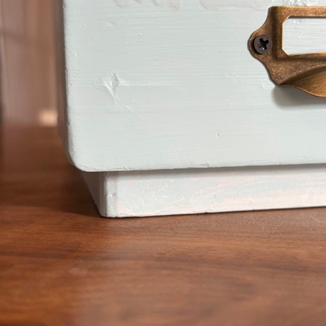 「フレンチヴィンテージ3段小引き出し｜1950年代×ナチュラルレザー付き」