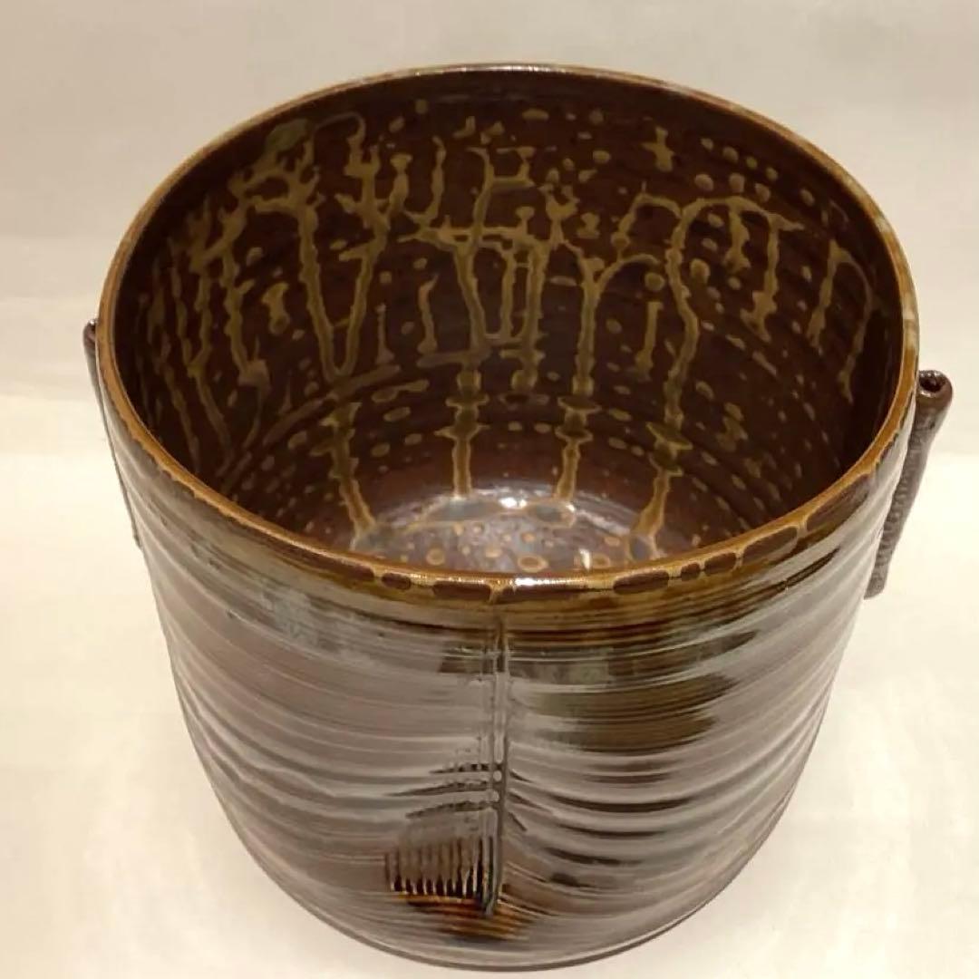 元永彰一作　高取耳付水指