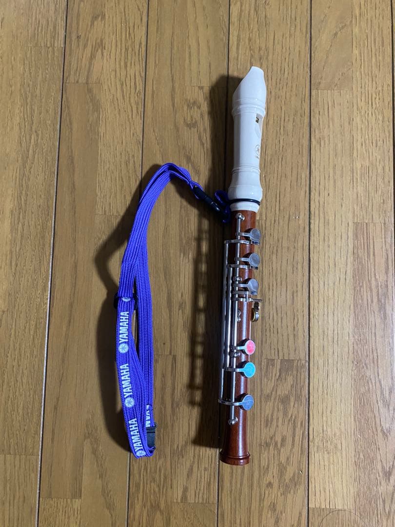美品YAMAHA 左手用 ソプラノリコーダー 付属品完備 バック付