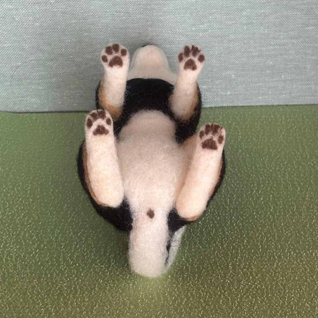 柴犬　黒柴　羊毛フェルト　ハンドメイド　No.104