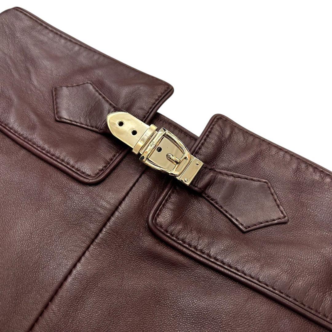 トムフォード期 GUCCI レザー タイト スカート